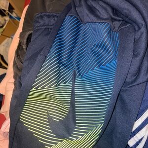 Nike Black and Blue Dri-FIT Pants